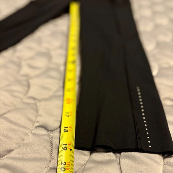 Lululemon Fast and Free Crop 19" Black Nulux Tights Leggings 5 Pockets Women 4 - Picture 16 of 16
